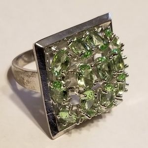 VINTAGE Peridot Statement Ring